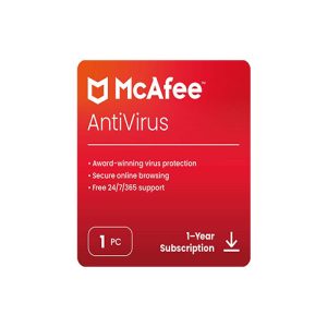 McAfee AntiVirus Protection 2023 | 2 PC (Windows)| Antivirus Protection, Internet Security Software